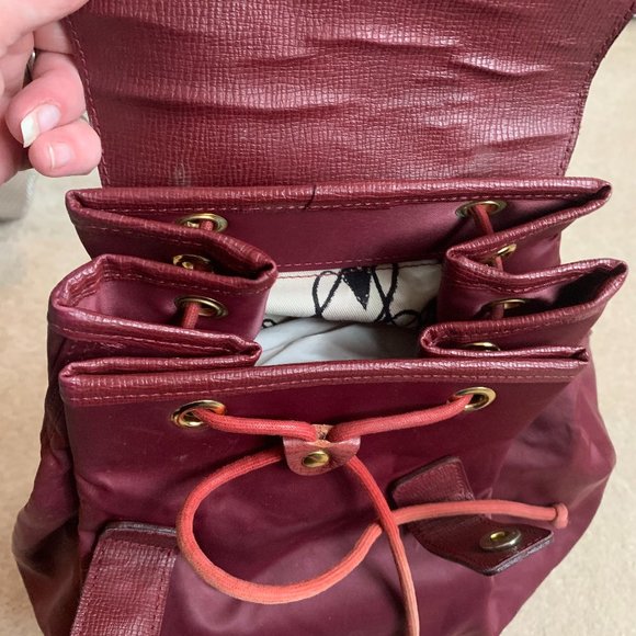 Moschino Cheap and Chic Burgundy Backpack - Picture 2 of 14